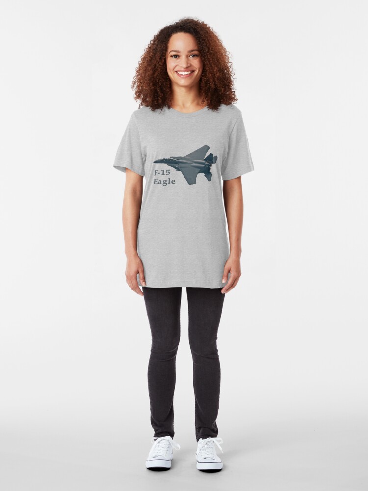 Alternate view of F-15 Eagle Slim Fit T-Shirt