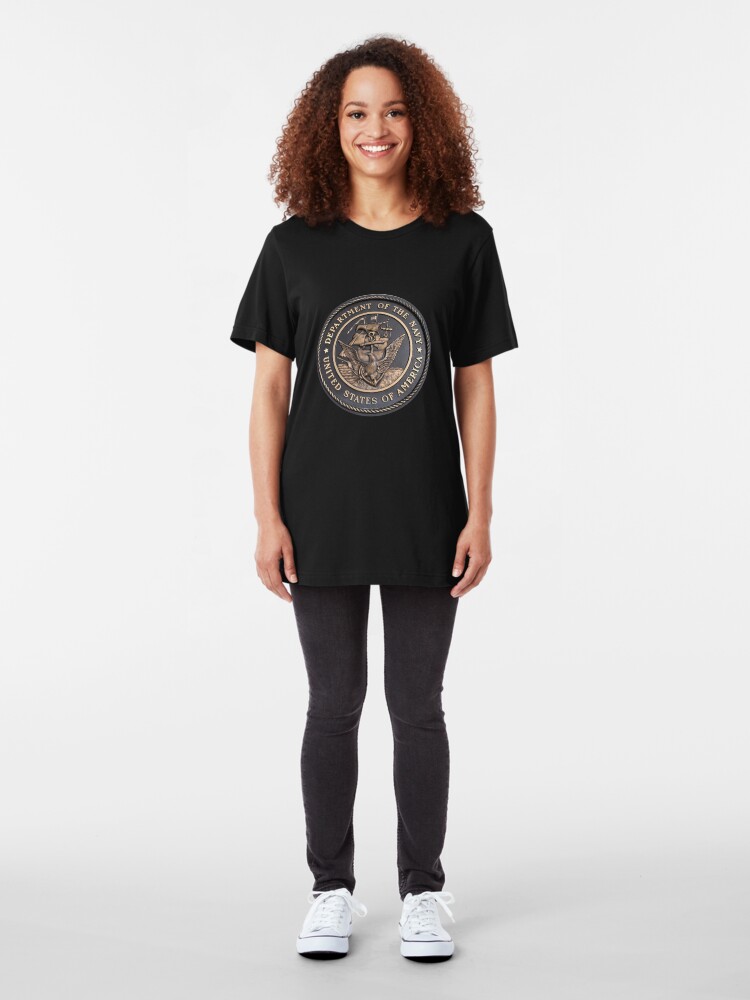 Alternate view of US Navy Emblem T-Shirt Slim Fit T-Shirt