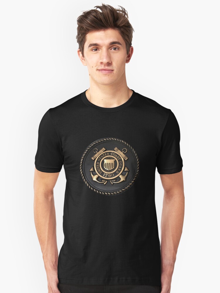 Alternate view of US Coast Guard Emblem T-Shirt Slim Fit T-Shirt