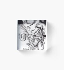 Lovecraftian Skull Acrylic Block