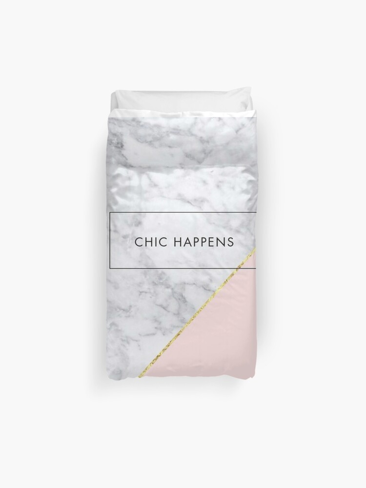 Chic Happens Duvet Cover By Kasadmana Redbubble