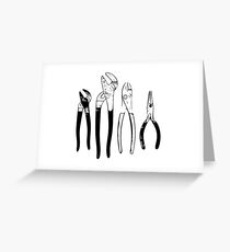 Hand tools - Pliers Greeting Card