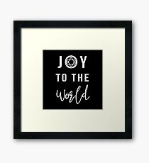 Joy To The World Star of David Hanukkah Framed Print