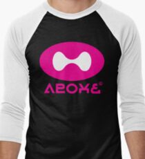 Tentatek Black/Sky-Blue Squideye Tee Men's Baseball ¾ T-Shirt