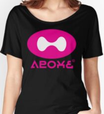 Tentatek Black/Sky-Blue Squideye Tee Women's Relaxed Fit T-Shirt