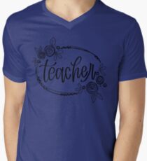 Teacher V-Neck T-Shirt