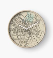 Reloj Mapa Vintage de Rochester NY (1838)