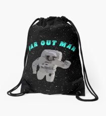 Far Out Man Drawstring Bag