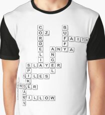 Buffy Scrabble Tiles Graphic T-Shirt