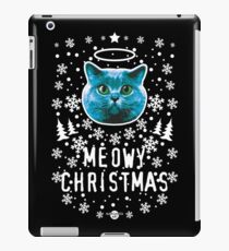 40 cat Holy Blue Cat MEOWY CHRISTMAS iPad Case/Skin