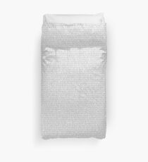 entire script Duvet Cover