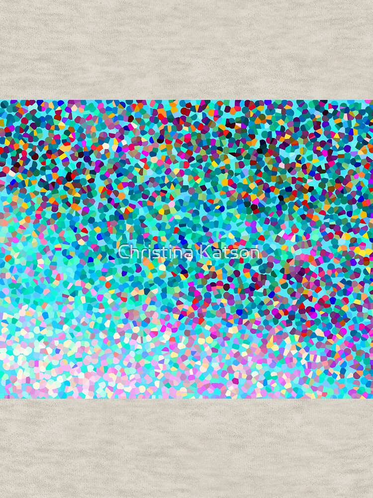 Aqua Blue Mehrfarbige Abstrakte Kunst Formt Muster von Abstractdesigns