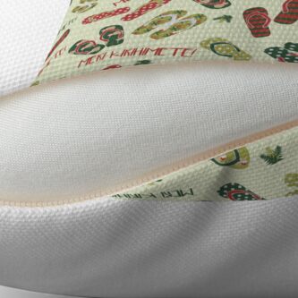 Alternate view of Kiwi Christmas Throw Pillow