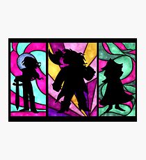 Lámina fotográfica Deltarune vidrieras