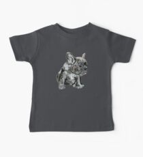 French Bulldog Watercolor Illustration Baby Tee
