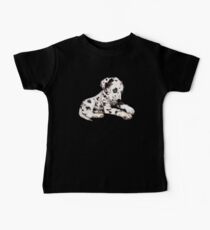 Dalmation Watercolor Illustration Baby Tee