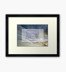 "He wishes for the cloths of heaven" by William Butler Yeats Framed Print