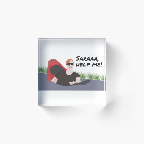 Saraaa, help me! Acrylic Block