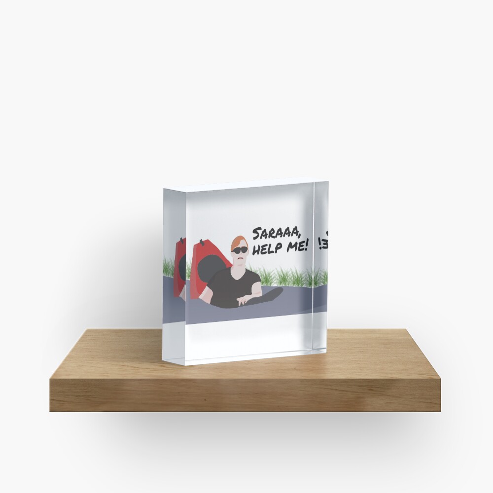 Saraaa, help me! Acrylic Block