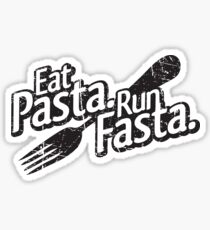 Eat Pasta. Run Fasta. Sticker