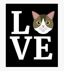 I Love My American Shorthair Cat T-Shirt Cat Lover Gift Tee Photographic Print