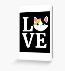 I Love My Japanese Bobtail Cat T-Shirt Cat Lover Gift Tee Greeting Card