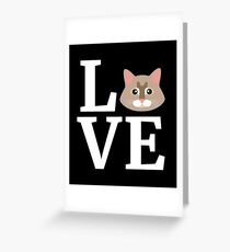 I Love My Maine Coon Cat T-Shirt Cute Cat Lover Gift Tee Greeting Card