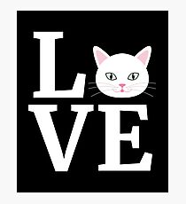 Lámina fotográfica Amo mi camiseta del gato persa Camiseta linda del regalo del amante del gato