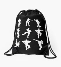 Dance Fortnite Black Drawstring Bag