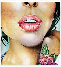 Tattoo Girl Poster