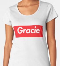 Hello My Name Is Gracie Name Tag Women's Premium T-Shirt