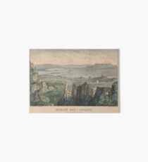 Vintage Pictorial Map of Dublin Bay Ireland (1907) Art Board Print