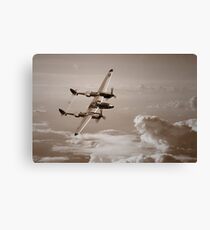 P-38 Lightning Mono Canvas Print