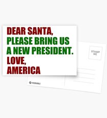 Dear Santa Impeach Trump Postcards