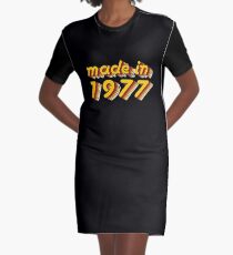 Made in 1977 (Yellow&Red) Graphic T-Shirt Dress