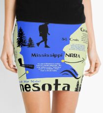 Minnesota National Parks Infographic Map Mini Skirt