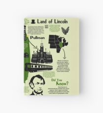 Illinois National Park Infographic Map Hardcover Journal
