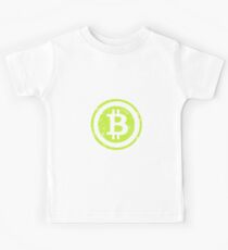 Bitcoin in green Kids Tee