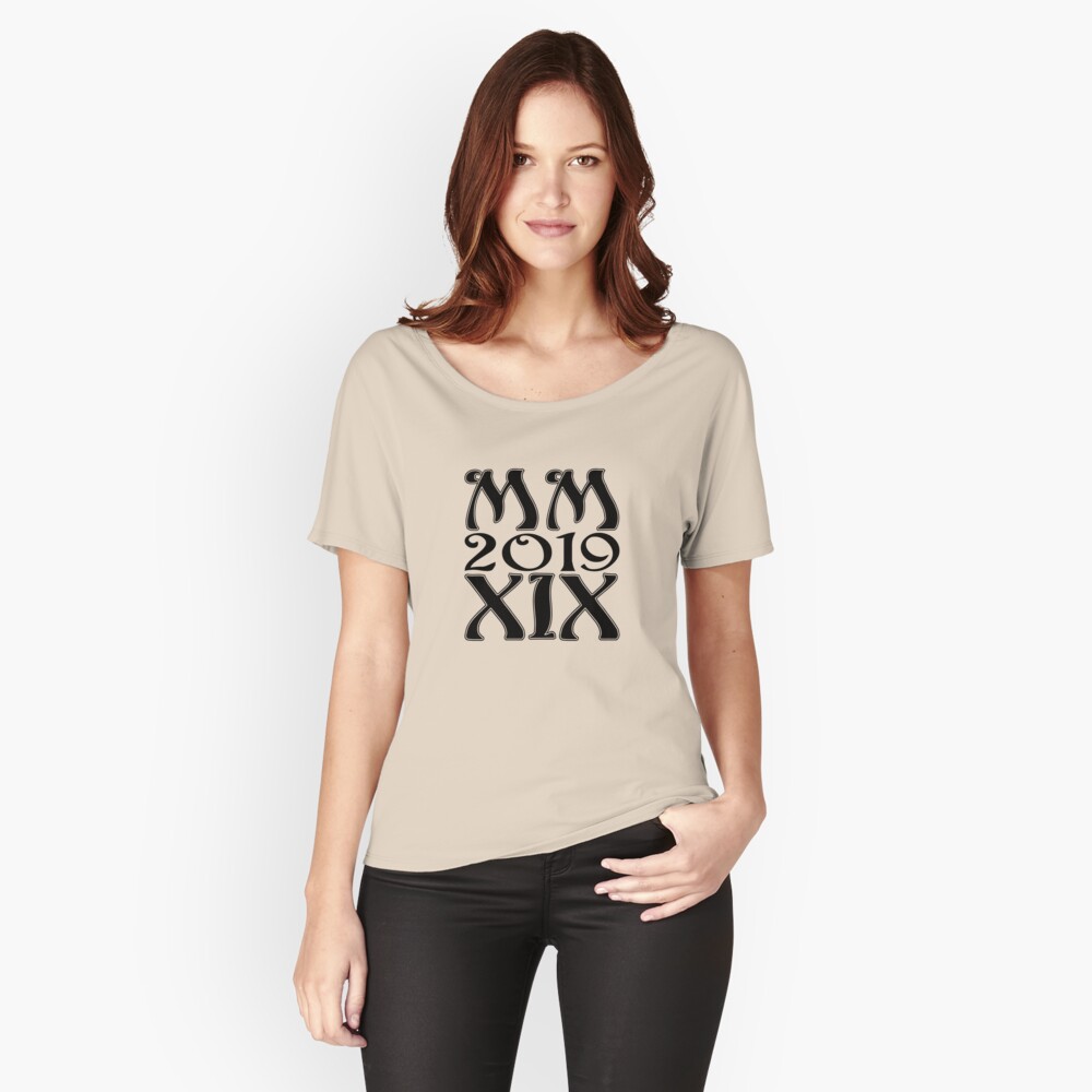 black-mmxix-roman-numeral-2019-t-shirt-by-noras79-redbubble