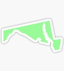 Light Green Maryland Sticker