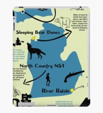 Michigan National Parks Infographic Map iPad Case/Skin