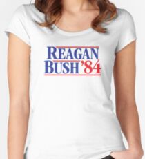 Reagan Bush 84 Women's Fitted Scoop T-Shirt