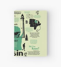 Wisconsin National Parks Infographic Map Hardcover Journal