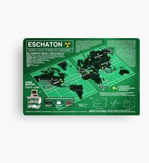 Eschaton Diagram - Infinite Jest Canvas Print