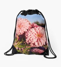 Chrysanthemum flower Drawstring Bag