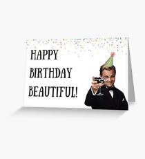 Leonardo Di Caprio birthday card, meme greeting cards Greeting Card