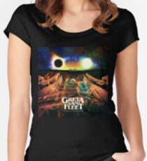 greta anthem peaceful army van fleet tour 2019 pertelon Women's Fitted Scoop T-Shirt
