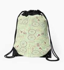 Bicycle Parts Drawstring Bag