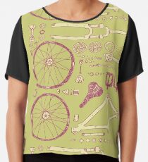 Bicycle Parts Chiffon Top