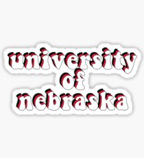 Retro University of Nebraska-Lincoln 1 Sticker